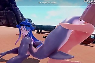 [1080p60fps]Monster Girl Island  Horny anime mermaid with big boobs blowjob and pussy creampie  My sexiest gameplay moments  Part #4