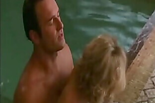 Kelly Carlson wet sex scene in indoor pool